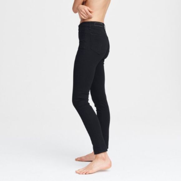 rag & bone | Black High Rise Ankle Skinny Jeans - Picture 1 of 12